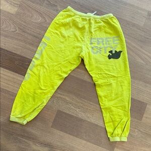 freecity Bright Yellow Joggers